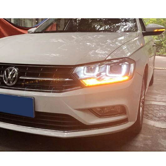 適用: VW ボーラ ヘッドライト 2016 ボーラ ヘッド ランプ LED DRL フロント バイキセノン レンズ ダブル ビーム HID キット 4300K～8000K AL-OO-8917 AL Car light