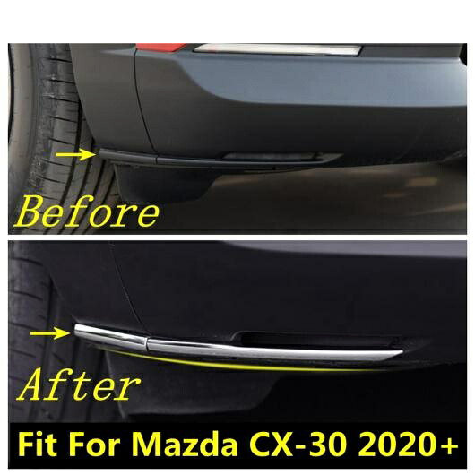 フロント リア バンパー コーナー エッジ 保護 装飾 ストリップ カバー トリム 適用: マツダ CX-30 2020 2021 2022 ステンレス スチール アクセサリー AL-PP-0342 AL Car parts｜オートパーツエージェンシー2号店