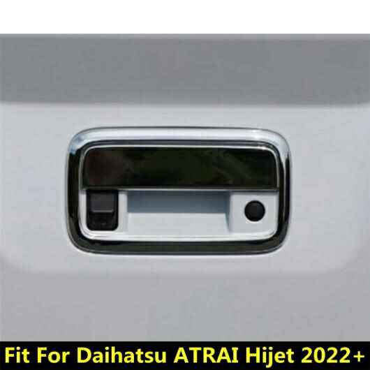 AL 適用: ダイハツ アトレー ハイゼット 2022 リア トランク テール ゲート ハンドル ボウル フレーム 装飾 カバー トリム ABS クローム エクステリア AL-PP-0520