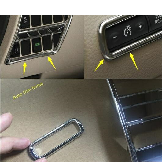 クローム ヘッドライト ヘッド ライト ランプ スイッチ + オドメーター ボタン カバー トリム 適用: 日産 ローグ/X-トレイル T32 2014-2020 AL-PP-0641 AL Interior parts for cars