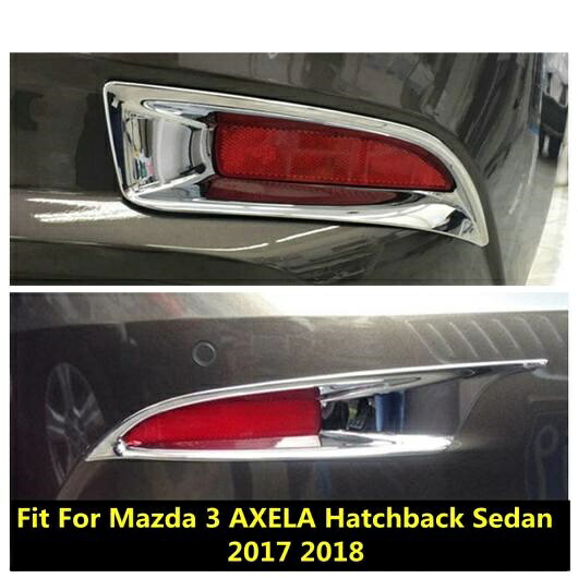 アクセサリー 適用: MAZDA3 アクセラ セダン ハッチバック 2017 2018 リア フォグランプ フォグライト ライト 装飾 フレーム モールディング カバー ハッチバック・セダン AL-PP-0659 AL Exterior parts for cars