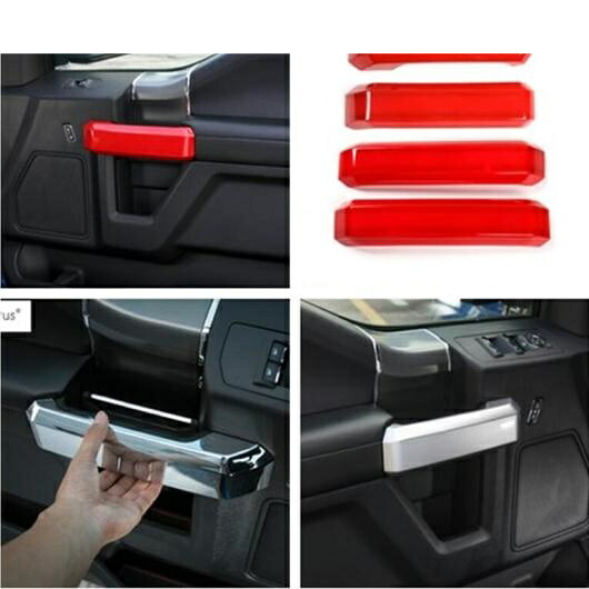 アクセサリー 適用: フォード/FORD F150 2015 2016 2017 2018 インサイド ドア プル ドアノブ ハンドル モールディング カバー キット トリム 4ピース/セット AL-PP-0688 AL Interior parts cars