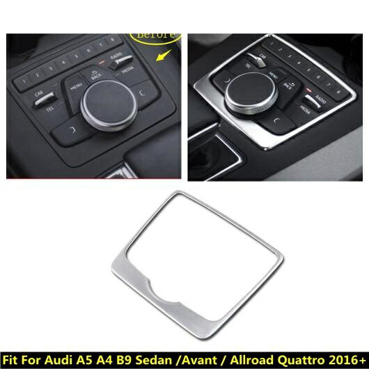 アクセサリー 適用: アウディ/AUDI A5 A4 B9 2016 2017 2018 2019 2020 セントラル コントロール マルチメディア ボタン モールディング カバー キット トリム AL-PP-0785 AL Interior parts for cars
