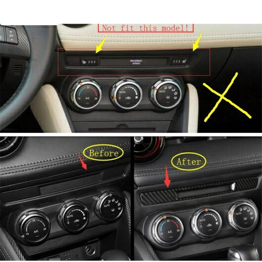 アクセサリー 適用: MAZDA2 デミオ 2015-2021 ABS フロント セントラル ディスプレイ スクリーン 装飾 ストリップ モールディング カバー キット トリム AL-PP-0861 AL Interior parts for cars