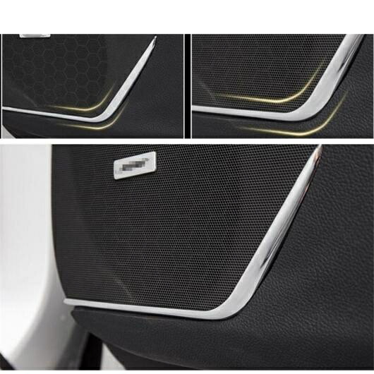 アクセサリー 適用: キャデラック/CADILLAC XT5 2016-2021 ABS フロント ドア ステレオ スピーカー オーディオ サウンド 装飾 ストリップ カバー キット トリム AL-PP-0902 AL Interior parts for cars