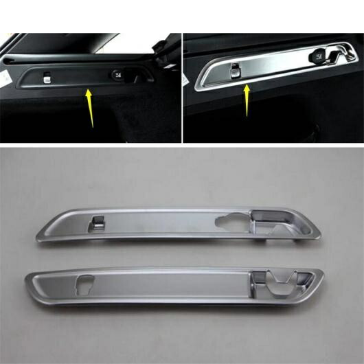 トランク ボックス シート ラゲッジ ブーツ フック フレーム カバー トリム 適用: メルセデス・ベンツ GLC X253 2015-2021 ABS マット/カーボン調 AL-PP-1012 AL Interior parts for cars画像