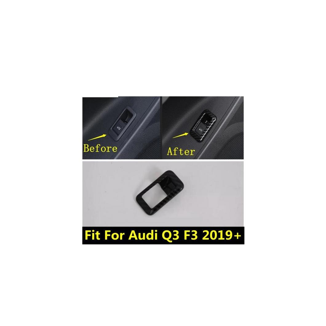 適用: アウディ/AUDI Q3 2019-2022 リア テール ゲート トランク ドア スイッチ ボタン コントロール モールディング カバー トリム ABS カーボンファイバー アクセサリー インテリア AL-PP-1078 AL Interior parts for cars