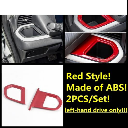 AC エアコン ステアリング ホイール ヘッド ライト ランプ ボタン パネル カバー トリム レッド アクセサリー 適用: ホンダ フィット ジャズ GR 2020-2022 タイプI AL-PP-1262 AL Interior parts for cars