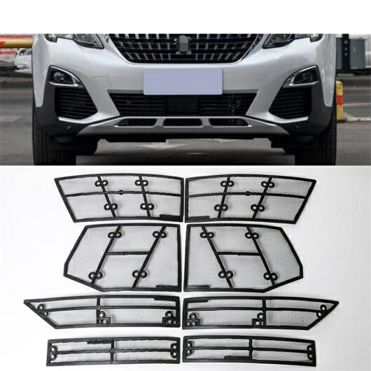 アクセサリー 適用: プジョー/PEUGEOT 3008 3008GT 2017-2020 フロント 防虫 メッシュ ネット グリル 保護 モールディング カバー キット トリム AL-PP-1229 AL Exterior parts for cars 18,247円