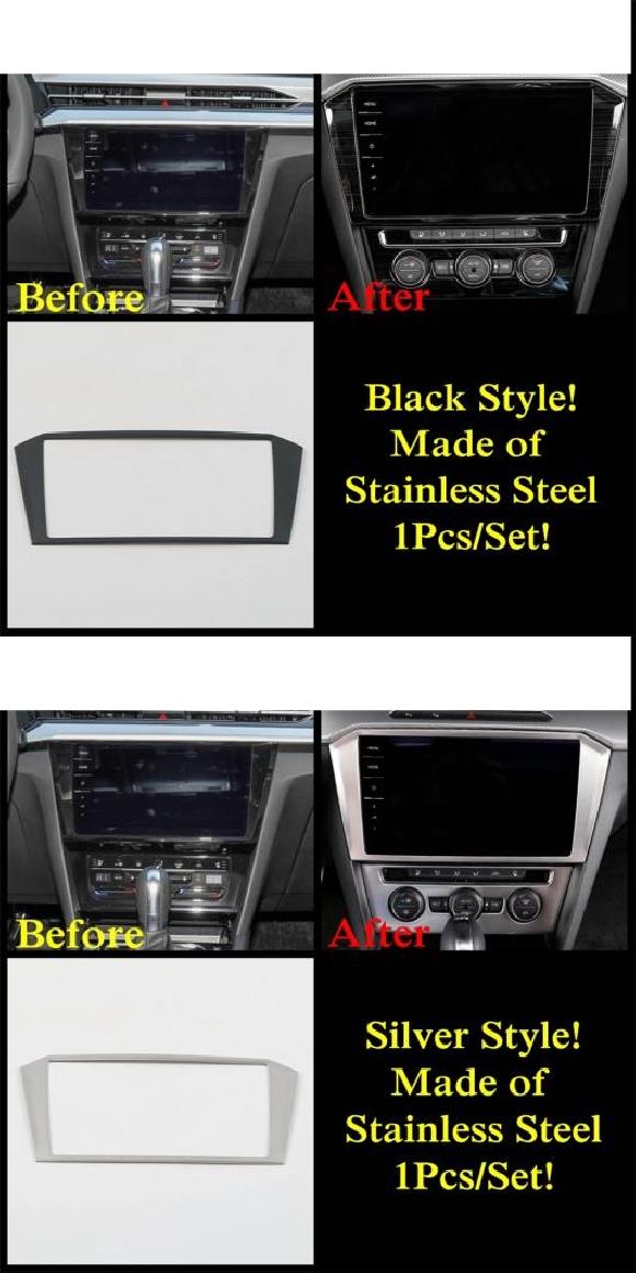 GPS ナビゲーション ラジオ CD DVD プレーヤー ダッシュボード フレーム ABS/ステンレス スチール カバー トリム 適用: B ステンレススチール・C ステンレススチール AL-PP-1326 AL Interior parts for cars