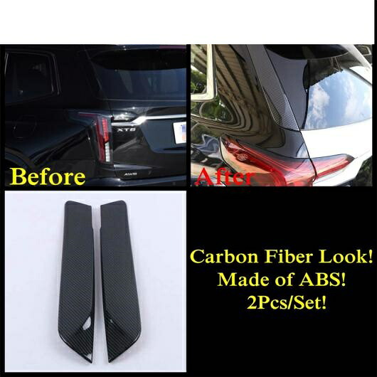 リア ドア ウインドウ スパンコール/バックミラー ミラー ストリップ ABS クローム/カーボン調 カバー トリム 適用: キャデラック/CADILLAC XT6 2020-2022 タイプB AL-PP-1433 AL Exterior parts for cars