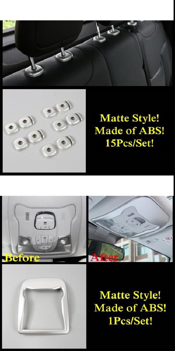 マット アクセサリー 適用: ジープ/JEEP レネゲード 2015-2020 シート ヘッド ピロー アジャスター ボタン ダッシュボード AC エア ウインドウ リフト パネル カバー キット トリム タイプC・タイプE AL-PP-1407 AL Interior parts for