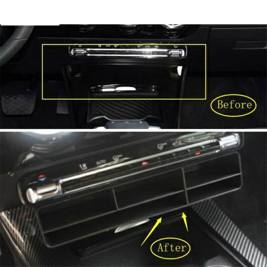 AL アクセサリー 適用: メルセデス・ベンツ B W247 クラス 2019-2022 セントラル ストレージ コンテナ 多機能 ボックス モールディング カバー キット AL-PP-1422