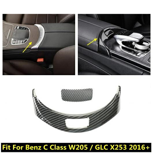 アクセサリー 適用: メルセデス・ベンツ C クラス W205/GLC X253 2016-2021 センター アームレスト ボックス スイッチ ボタン スパンコール フレーム カバー トリム AL-PP-1435 AL Interior parts for cars