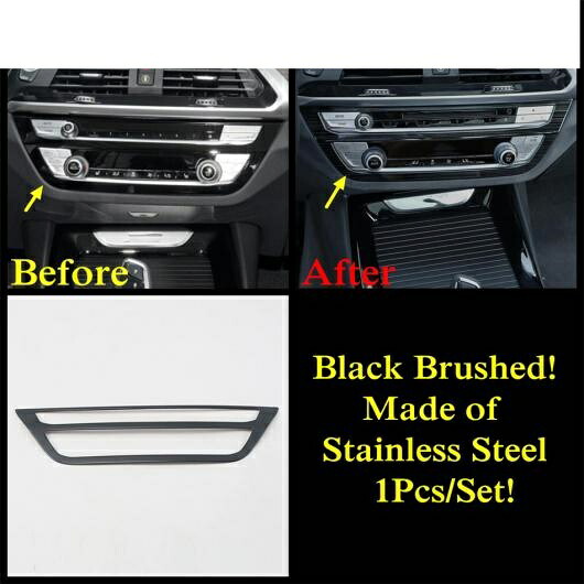 ステンレス スチール インテリア 適用: BMW X3 G01 2018-2022 X4 G02 2019-2021 AC エア/ハンドル ボウル/ウインドウ リフト ボタン カバー トリム タイプD AL-PP-1501 AL Interior parts for cars