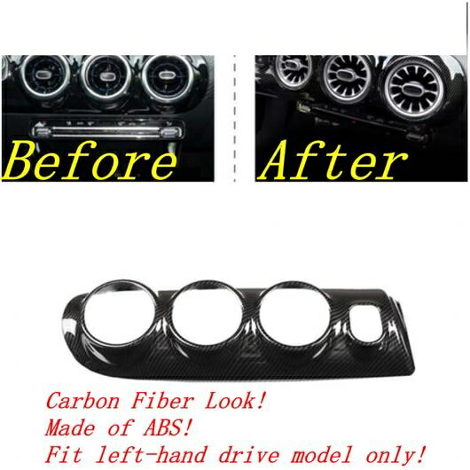 AC エア コンディション 吹き出し口 カバー トリム ABS カーボン調 インテリア アクセサリー 適用: メルセデス・ベンツ A クラス W177 A200 A220 2019-2022 タイプB AL-PP-1642 AL Interior parts for cars