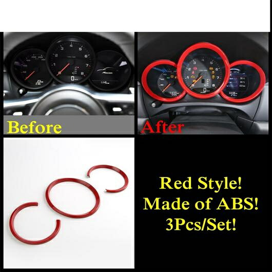 ABS レッド インテリア ウインドウ リフト ヘッド ライト ランプ ボタン カップホルダー パネル カバー トリム アクセサリー 適用: ポルシェ/PORSCHE マカン 2014-2020 タイプF AL-PP-1653 AL Interior parts for cars｜オートパーツエージェンシー2号店