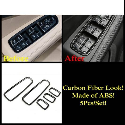カーボン調 ダッシュボード AC エア リード ライト ランプ カップホルダー パネル カバー トリム アクセサリー 適用: ポルシェ/PORSCHE マカン 2014-2020 タイプA AL-PP-1655 AL Interior parts for cars｜オートパーツエージェンシー2号店