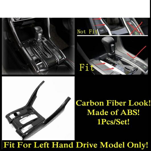 カーボンファイバー インテリア カップホルダー ダッシュボード AC エア ピラー A スピーカー カバー キット トリム アクセサリー 適用: ホンダ シビック 2016-2020 タイプI AL-PP-1668 AL Exterior parts for cars