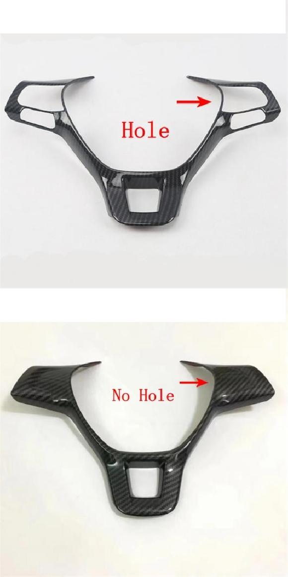 ABS カーボンファイバー アクセサリー 適用: フォルクスワーゲン/VOLKSWAGEN ゴルフ 7 ポロ MK6 MK7 トゥーラン ステアリング ホイール ストリップ モールディング カバー キット タイプA・タイプB AL-PP-1750 AL Interior parts for cars