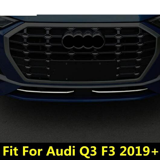 アクセサリー 適用: アウディ/AUDI Q3 F3 2019 2020 フロント バンパー グリル グリル レーシング ストリップ 装飾 カバー トリム ステンレス スチール エクステリア 2ピース AL-PP-1782 AL Exterior parts for cars