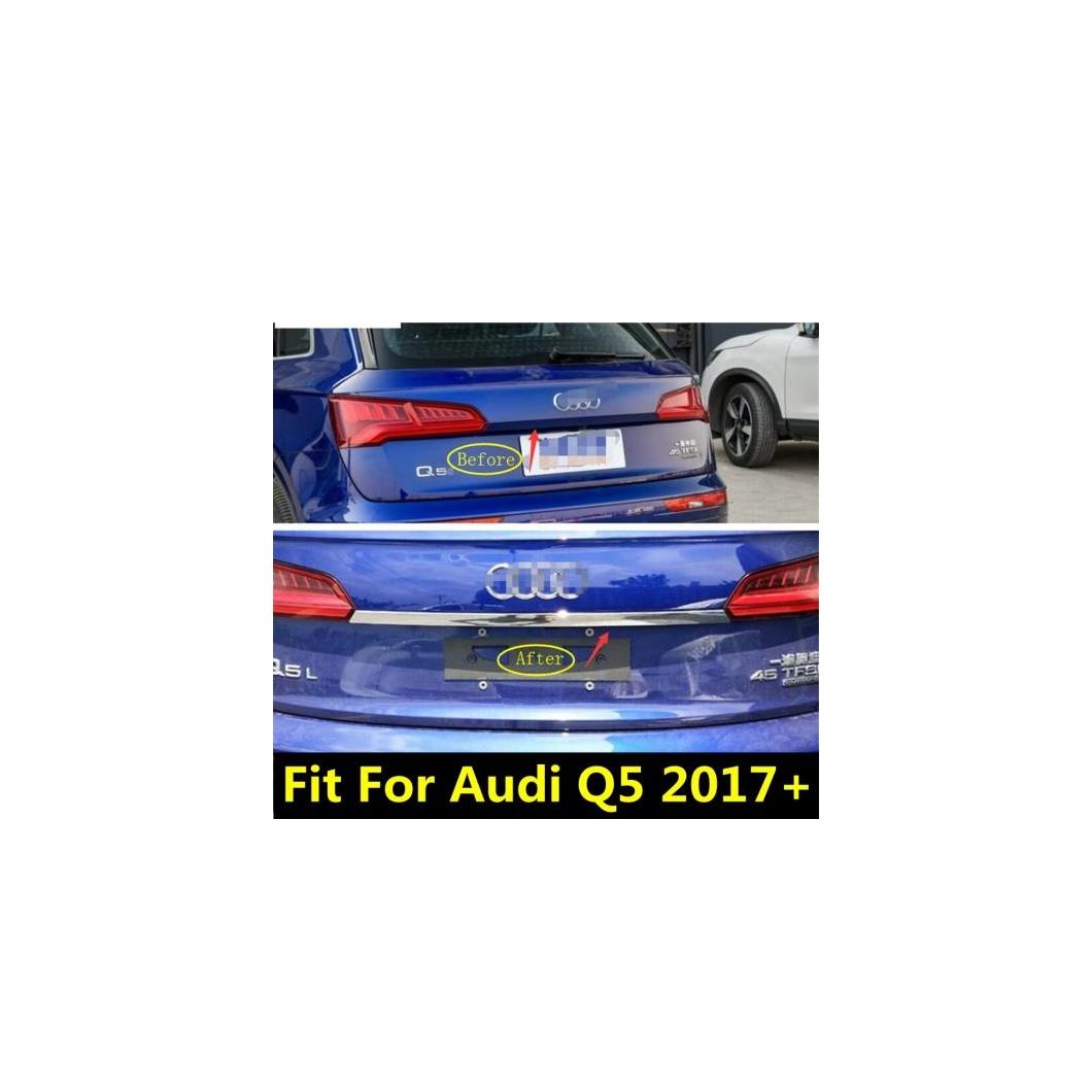ステンレス スチール アクセサリー 適用: アウディ/AUDI Q5 2018-2020 リア テール アップ トランク 装飾 ストリップ モールディング カバー キット トリム AL-PP-1784 AL Interior parts for cars