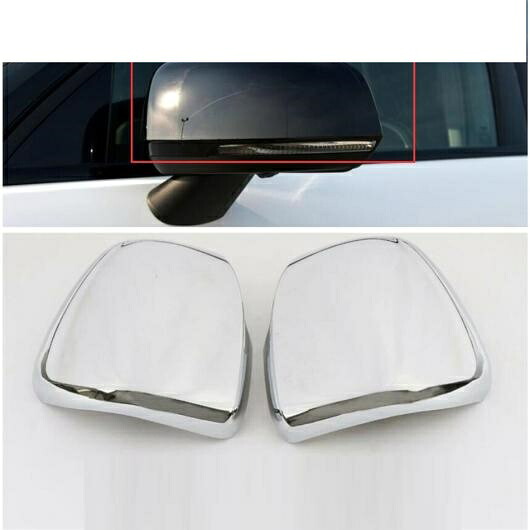 適用: ボルボ/VOLVO XC40 2018-2022 ABS ドア バックミラー ミラー キャップ インテリア シェル モールディング カバー キット トリム ABS/クローム カーボンファイバー アクセサリー 鏡面シルバー AL-PP-1856 AL Interior parts for cars