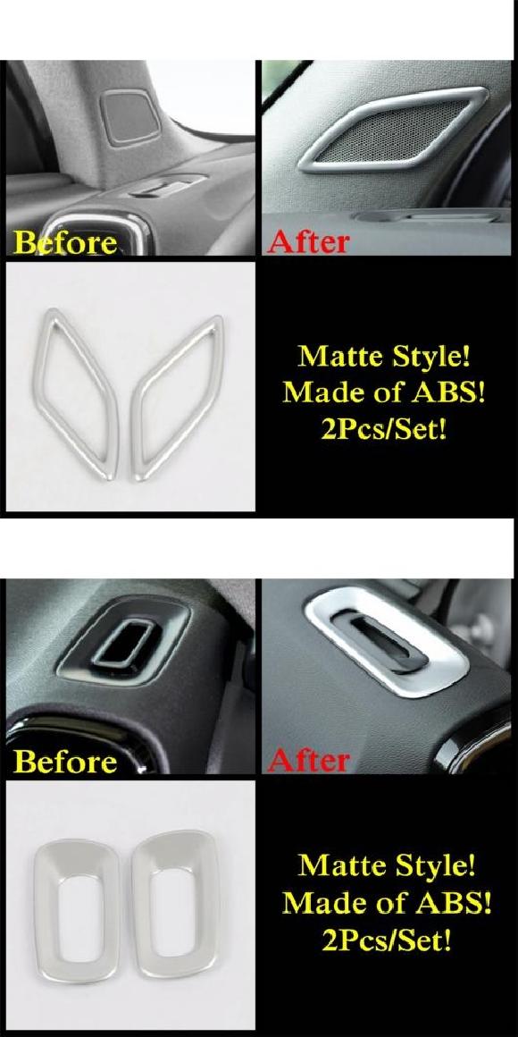 適用: ボルボ/VOLVO XC40 2018-2022 ヘッド ライト ランプ AC エア ウインドウ リフト ピラー A スピーカー カバー トリム ABS マット インテリア キット アクセサリー タイプA・タイプI AL-PP-1853 AL Interior parts for cars