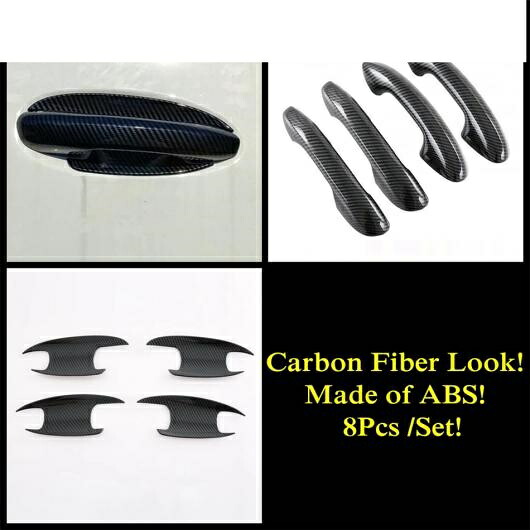ABS クローム/カーボンファイバー アクセサリー アウター ドア ハンドル ボウル パネル カバー キット トリム 適用: メルセデス・ベンツ C クラス W206 セダン 2022 タイプF AL-PP-1965 AL Exterior parts for cars