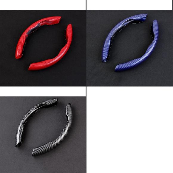 ステアリング ホイール ハンドル キット カバー トリム カーボンファイバー アクセサリー 適用: BMW 3 5シリーズ F20 F30 G20 G30 X1 X2 X3 X4 X5 F15 G01 G05 レッド～カーボン調 AL-PP-1949 AL Interior parts for cars