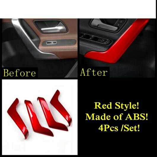 ギア ヘッド AC エア ハンドル ボウル カバー トリム レッド アクセサリー 適用: メルセデス・ベンツ A クラス W177 A200 A220 2019-2022/CLA 200 C118 2020-2022 タイプE AL-PP-1979 AL Interior parts for cars