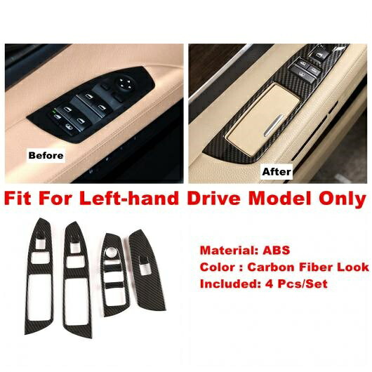カーボン調 ステアリング ホイール エア AC ギア ヘッド ダッシュボード カバー トリム アクセサリー 適用: BMW 7シリーズ F01 F02 F03 F04 2009-2015 タイプB AL-PP-1982 AL Interior parts for cars