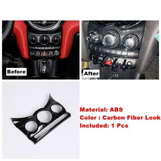 アクセサリー インテリア ヘッド ライト/ドア ボウル/リフト ボタン/エア AC カバー トリム 適用: ミニ クーパー S F55 F56 F57 2014-2020 タイプF AL-OO-8999 AL Interior parts for cars