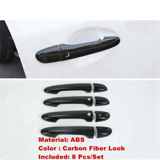 ABS カーボンファイバー ヘッド ランプ/トランク フォグライト アイリッド/バックミラー ミラー/ハンドル/オイル カバー トリム 適用: マツダ CX-5 CX5 2017-2022 タイプC AL-OO-9006 AL Exterior parts for cars