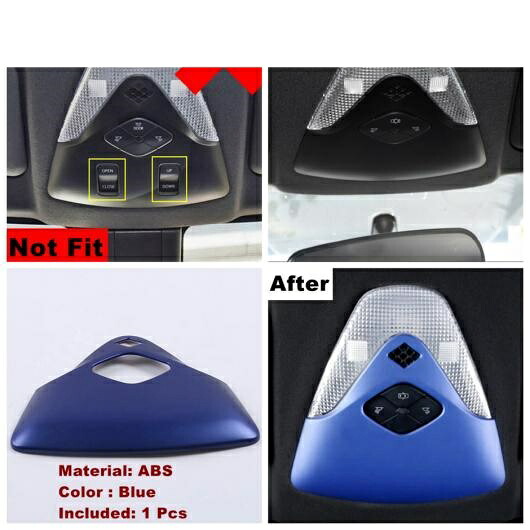 ブルー ピラー A ステアリング ホイール ストリップ エア AC ドア ボウル リード ライト コントロール パネル カバー トリム 適用: トヨタ C-HR CHR 2016-2022 フロント リード ランプ AL-OO-9019 AL Interior parts for cars