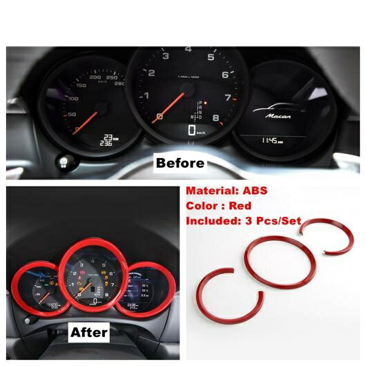 レッド インテリア AC エア/リフト ボタン/ヘッド/リード ランプ/カップホルダー カバー トリム 適用: ポルシェ/PORSCHE マカン 2014-2020 タイプF AL-OO-9030 AL Interior parts for cars