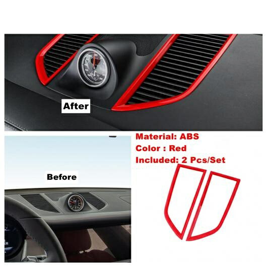 レッド インテリア AC エア/リフト ボタン/ヘッド/リード ランプ/カップホルダー カバー トリム 適用: ポルシェ/PORSCHE マカン 2014-2020 タイプG AL-OO-9030 AL Interior parts for cars 17,590円