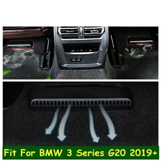 シート アンダー エア コンディション AC ダクト 吹き出し口 グリル プロテクター カバー トリム 適用: BMW 3シリーズ G20 2019 2020 2021 インテリア キット AL-OO-9039 AL Interior parts for cars