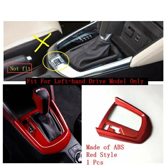 レッド インテリア キット ステアリング ホイール/ギア ボックス/フロント カップホルダー 装飾 カバー トリム 適用: MAZDA2 デミオ 2015-2021 タイプC AL-OO-9060 AL Interior parts for cars