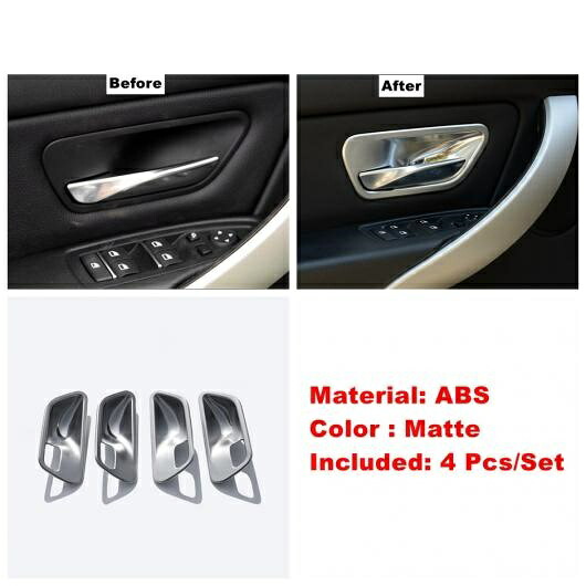 セーフティー ベルト/エア AC/ギア パネル/リード ランプ カバー トリム 適用: BMW 3 4シリーズ F30 F32 320i 2013-2018 マット インテリア キット タイプF AL-OO-9114 AL Interior parts for cars