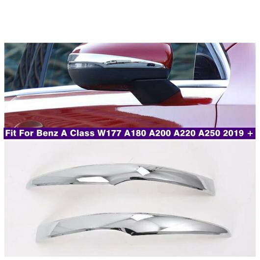 バックミラー ミラー 保護 ストライプ カバー トリム 適用: メルセデス ベンツ A クラス W177 A180 A200 A220 A250 2019-2021 クローム AL-OO-9083 AL Exterior parts for cars