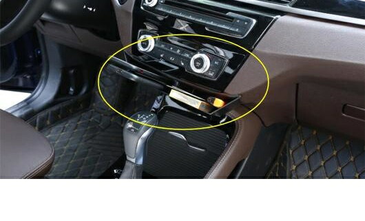 アクセサリー センター コントロール 多機能 コンテナ ストレージ ボックス 電話 ケース ホルダー キット 適用: BMW X1 F48 2016-2021 プラスチック AL-OO-9087 AL Interior parts for cars