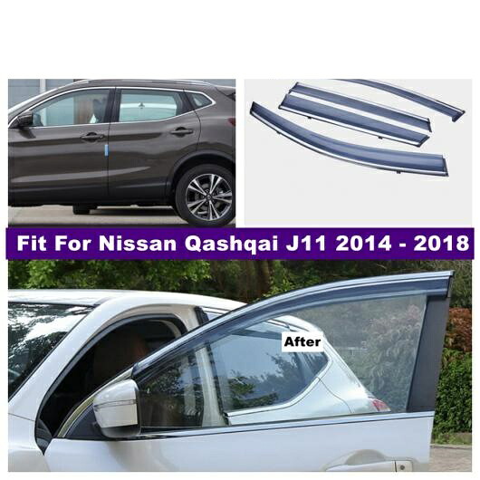 ウインドウ パネル アクセサリー 適用: 日産 キャシュカイ J11 2014-2018 ウインドウ デフレクター レイン ガード バイザー 日よけ 保護 カバー AL-OO-9212 AL Interior parts for cars