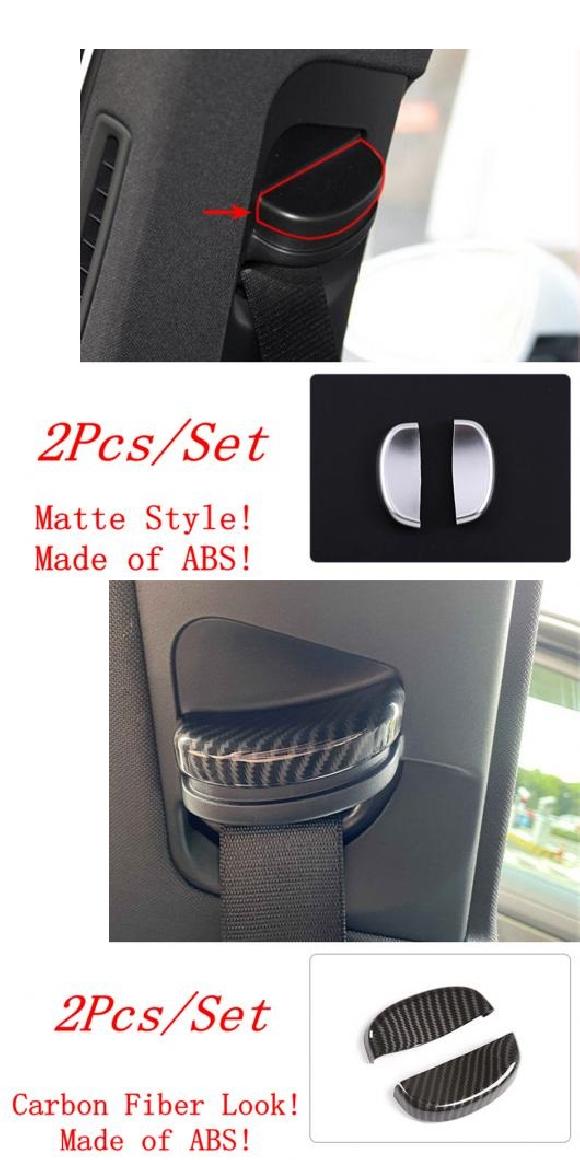 ベルト バックル キャッチ ベース 台座 装飾 カバー トリム 適用: ポルシェ/PORSCHE パナメーラ 971 2014-2020 マット・カーボン調 AL-OO-9359 AL