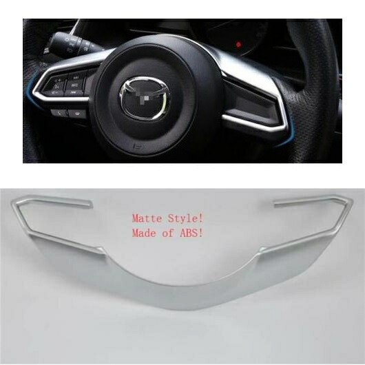 インテリア ステアリング ホイール 装飾 フレーム トリム 適用: マツダ CX-9 CX9 2017-2020 ABS マット/カーボン調 モデル B AL-OO-9438 AL｜オートパーツエージェンシー2号店
