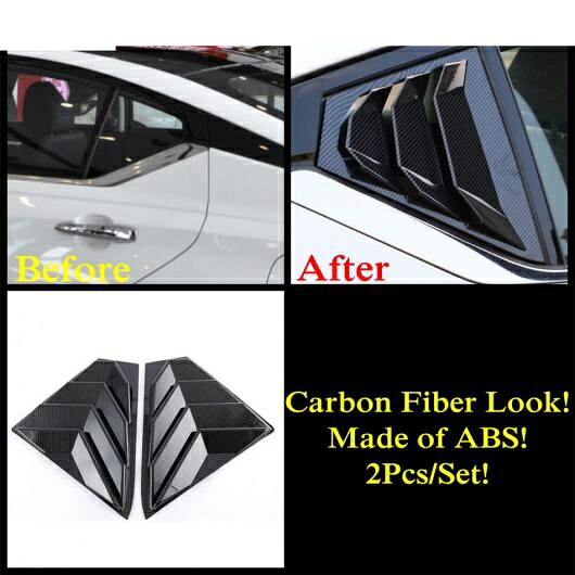 ABS カーボン調 アクセサリー 適用: 日産 アルティマ/ティアナ 2019-2022 ギア シフト ヘッド ノブ/バックミラー ミラー インテリア カバー トリム モデル D AL-OO-9597 AL