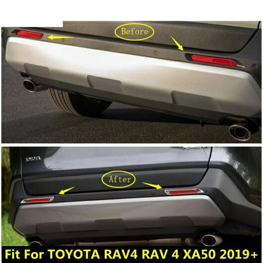 適用: トヨタ RAV4 RAV 4 XA50 2019 2020 2021 2022 ABS クローム リア テール フォグライト フォグライト ランプ 装飾 カバー キット トリム AL-OO-9566 AL Exterior parts for cars|オートパーツエージェンシー2号店