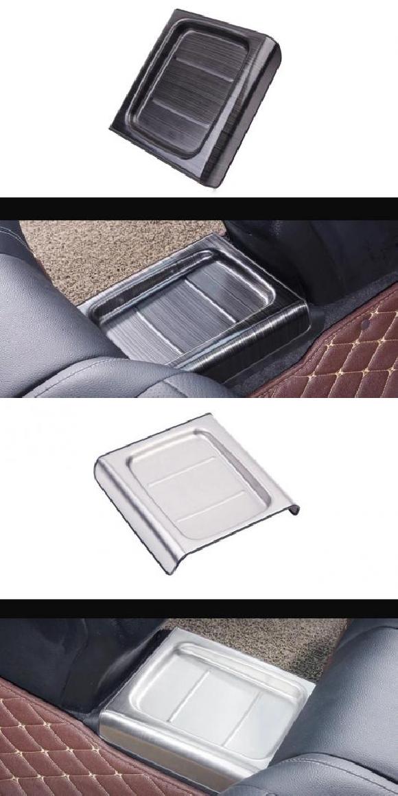 適用: メルセデス・ベンツ E クラス W213 2016-2021 304 ステンレス スチール リア 列 ミドル ブリッジ ペダル パーティション 保護 カバー トリム ブラック・シルバー AL-PP-2174 AL Interior parts for cars