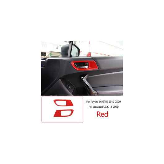 ABS スポーツ レッド インテリア ステッカー 適用: トヨタ 86/スバル BRZ 2012-2020 オート ギアシフト パネル ドア ハンドル リード ライト カバー トリム 8 AL-PP-2635 AL