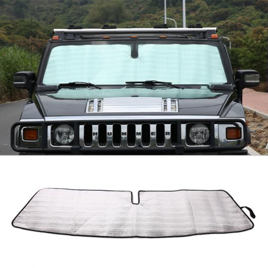 適用: ハマー/HUMMER H2 2003-2009 フロント ガラス サンシェード 日焼け止め ヒート 絶縁 布 シールド サン シェード カバー アクセサリー 1ピース AL-PP-2814 AL Car parts